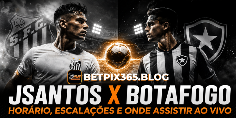 Santos x Botafogo_ Horário, Escalações e Onde Assistir Ao Vivo